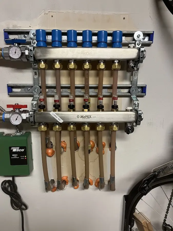 Plumber performing Gas Line Installation at a residential property in Duarte